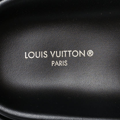 Louis Vuitton Technical Fabric Embossed Monogram Pool Pillow Comfort Mules 38 Black 7 of 9