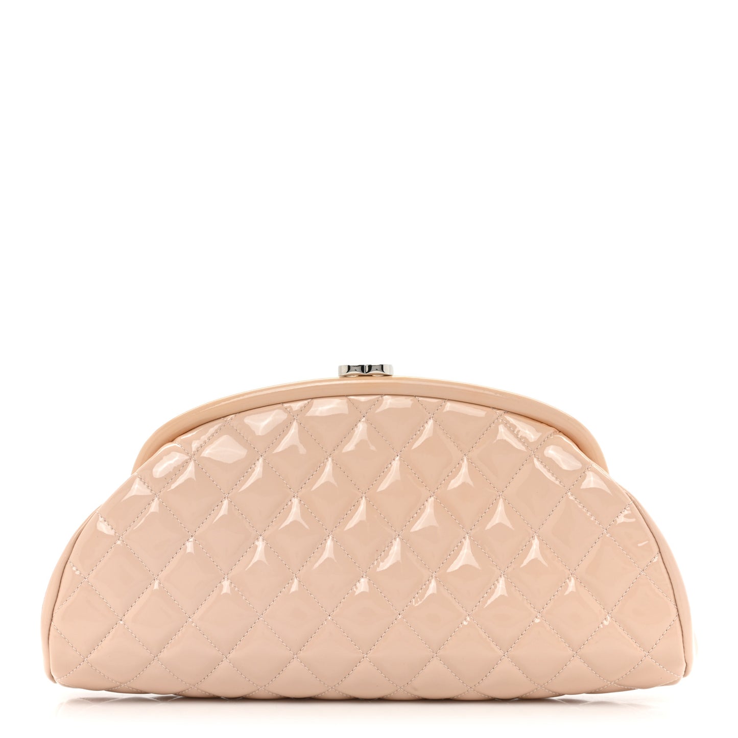 Patent Quilted Timeless Clutch Pink