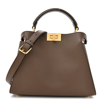 Fendi Vitello Tahiti Burro Bi-Color Medium Peekaboo Iconic Essentially Satchel Maya Camelia Confetto 1 of 11