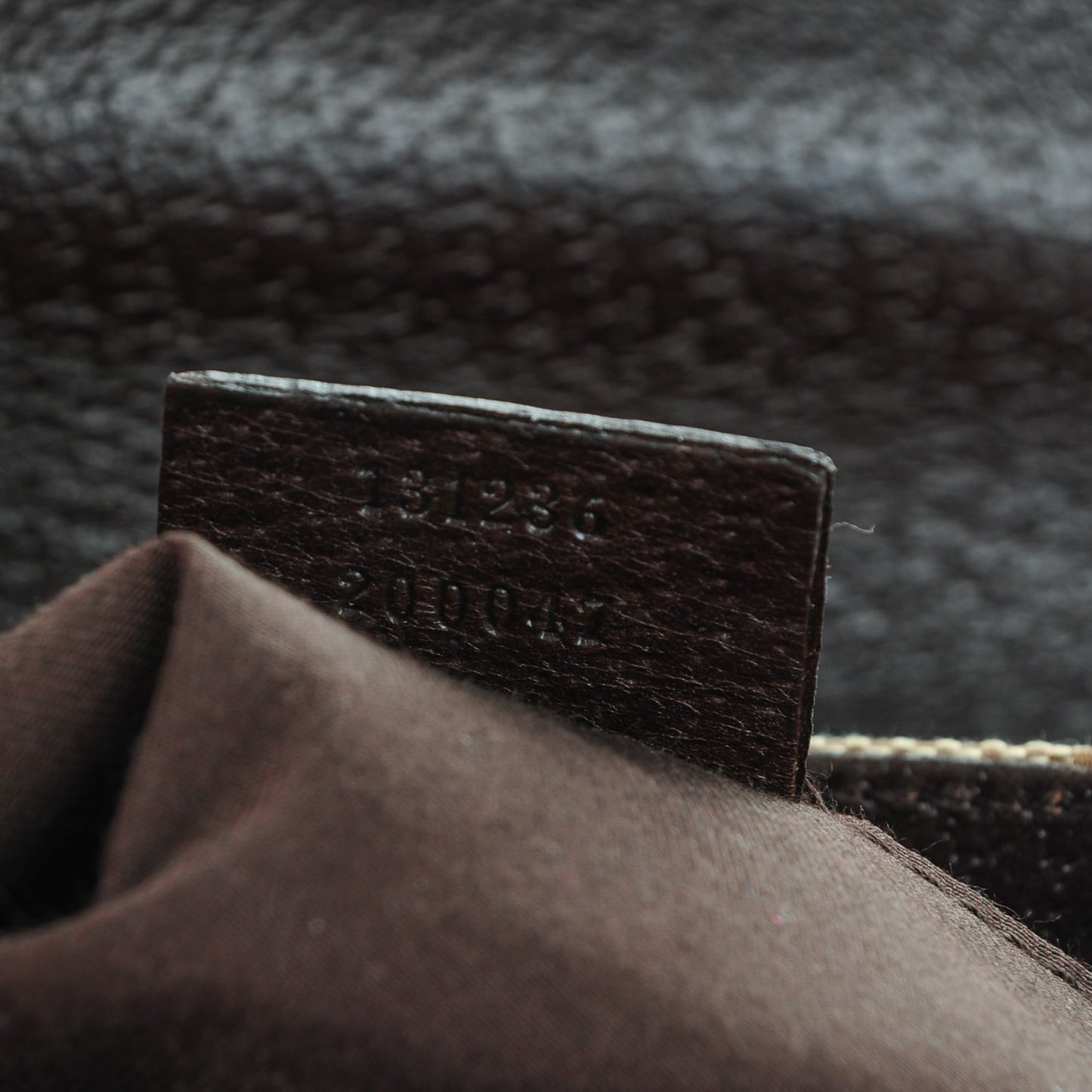 Monogram Waist Pouch Bag Dark Brown