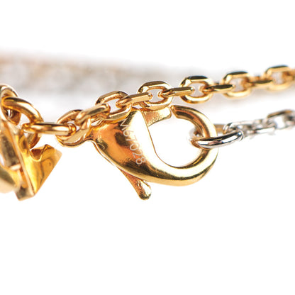 Louis Vuitton Swarovski Crystal Tiered Spiky Valentine Necklace Gold 3 of 7