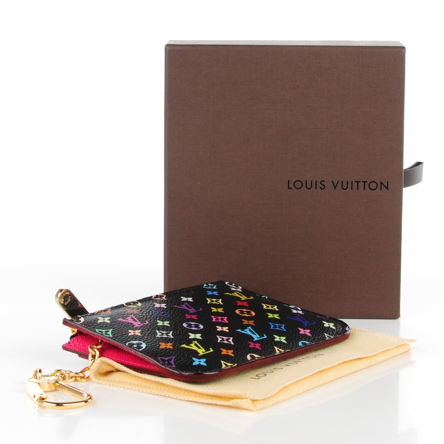 Monogram Multicolor Key Pouch Black Grenade