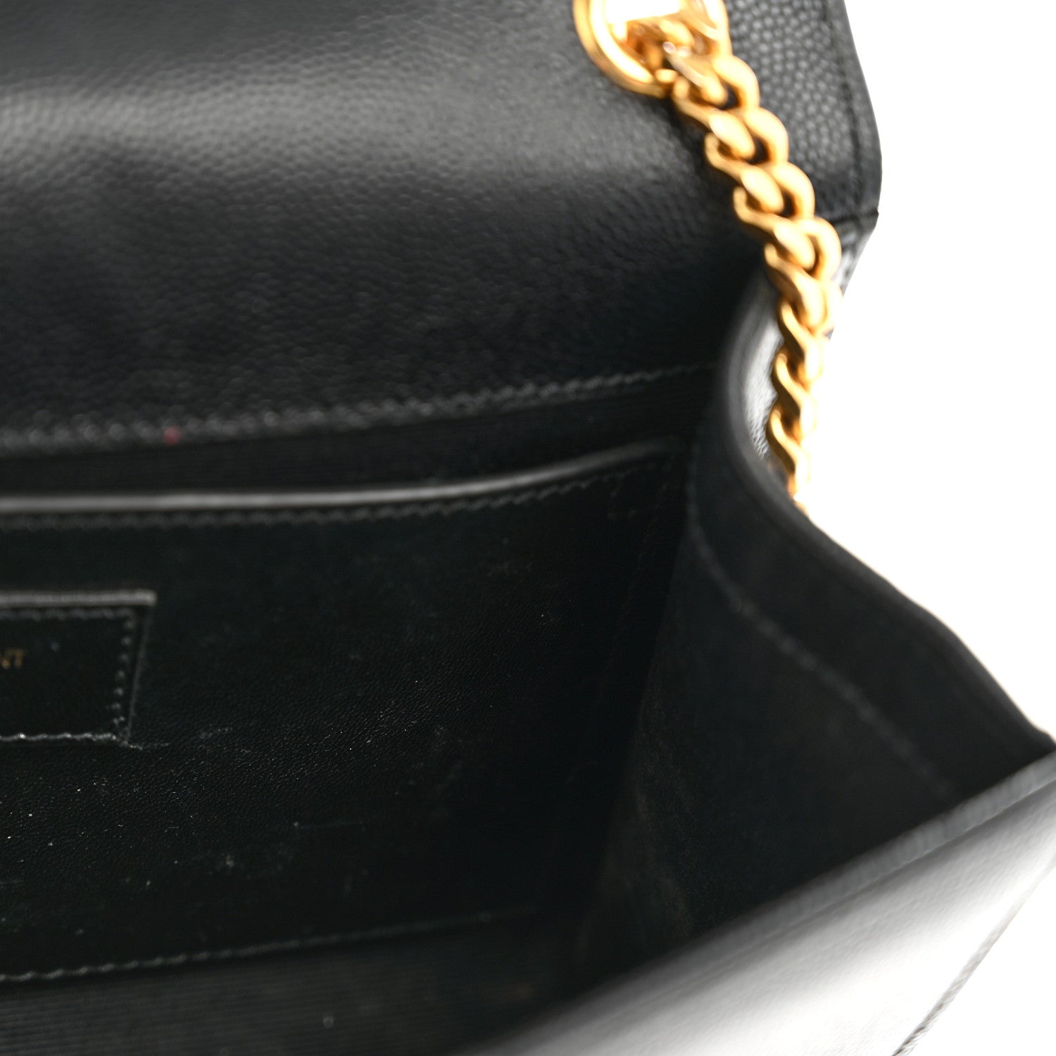 Saint Laurent Grain De Poudre Small Monogram Kate Satchel Black 11 of 13