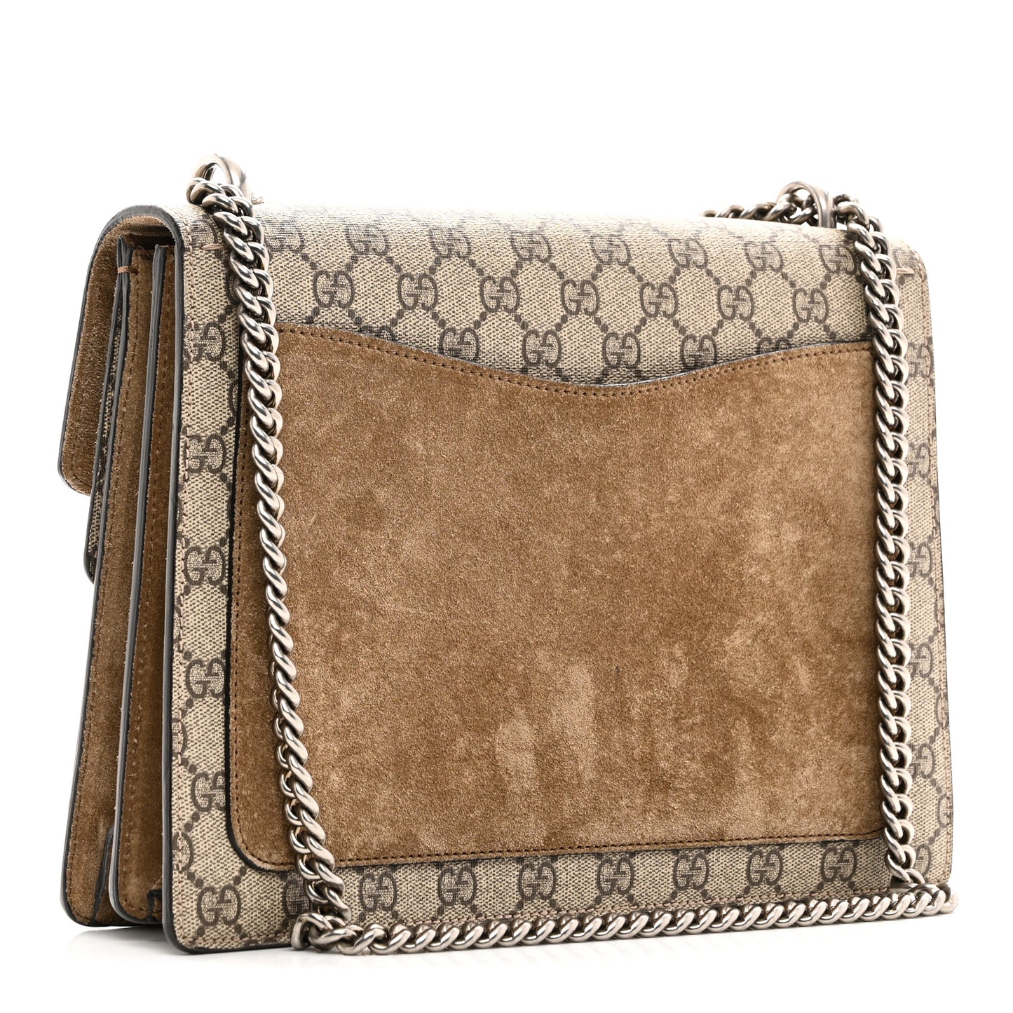 GG Supreme Monogram Medium Dionysus Shoulder Bag Taupe