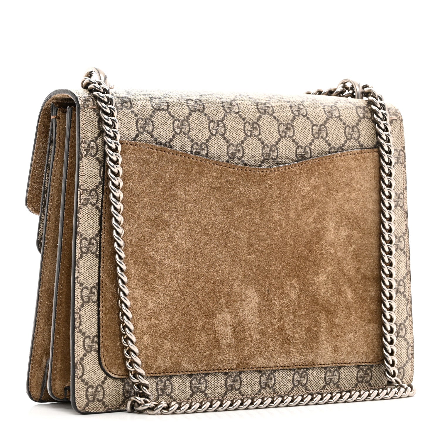 Gucci GG Supreme Monogram Medium Dionysus Shoulder Bag Taupe 3 of 10