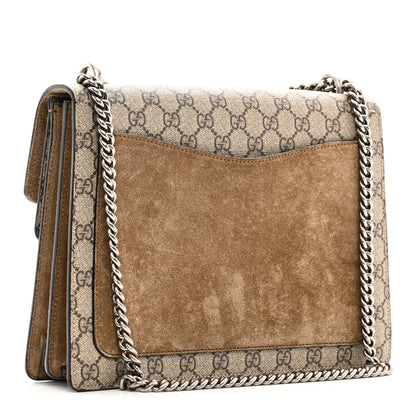 Gucci GG Supreme Monogram Medium Dionysus Shoulder Bag Taupe 3 of 10