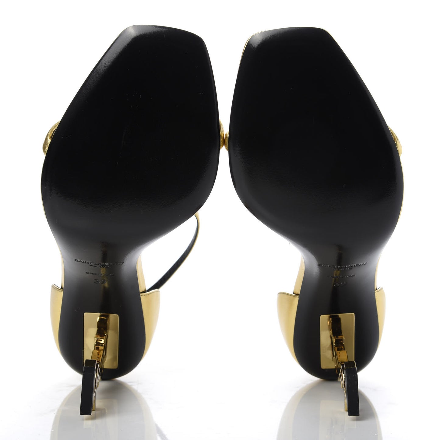 Calfskin Opyum Sandals 39 Oro