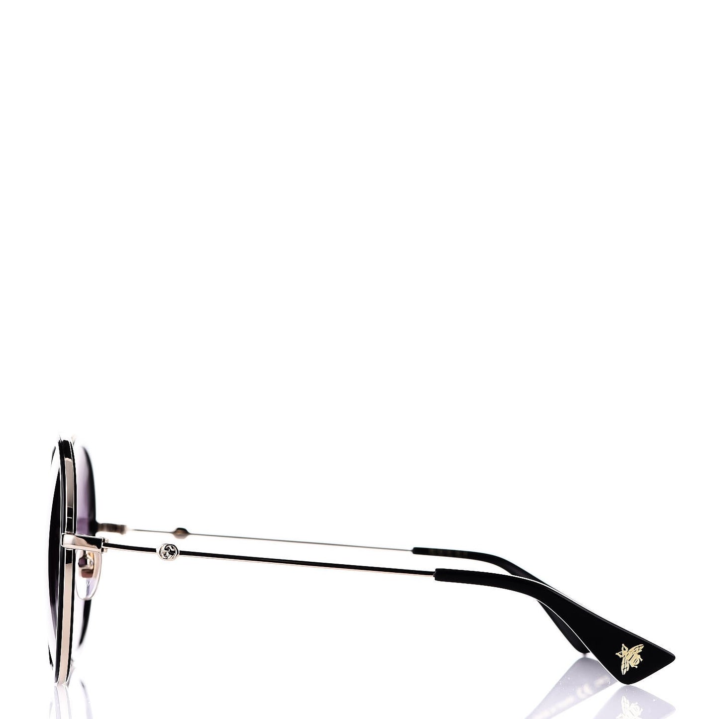 Round Frame Sunglasses GG0061S Black