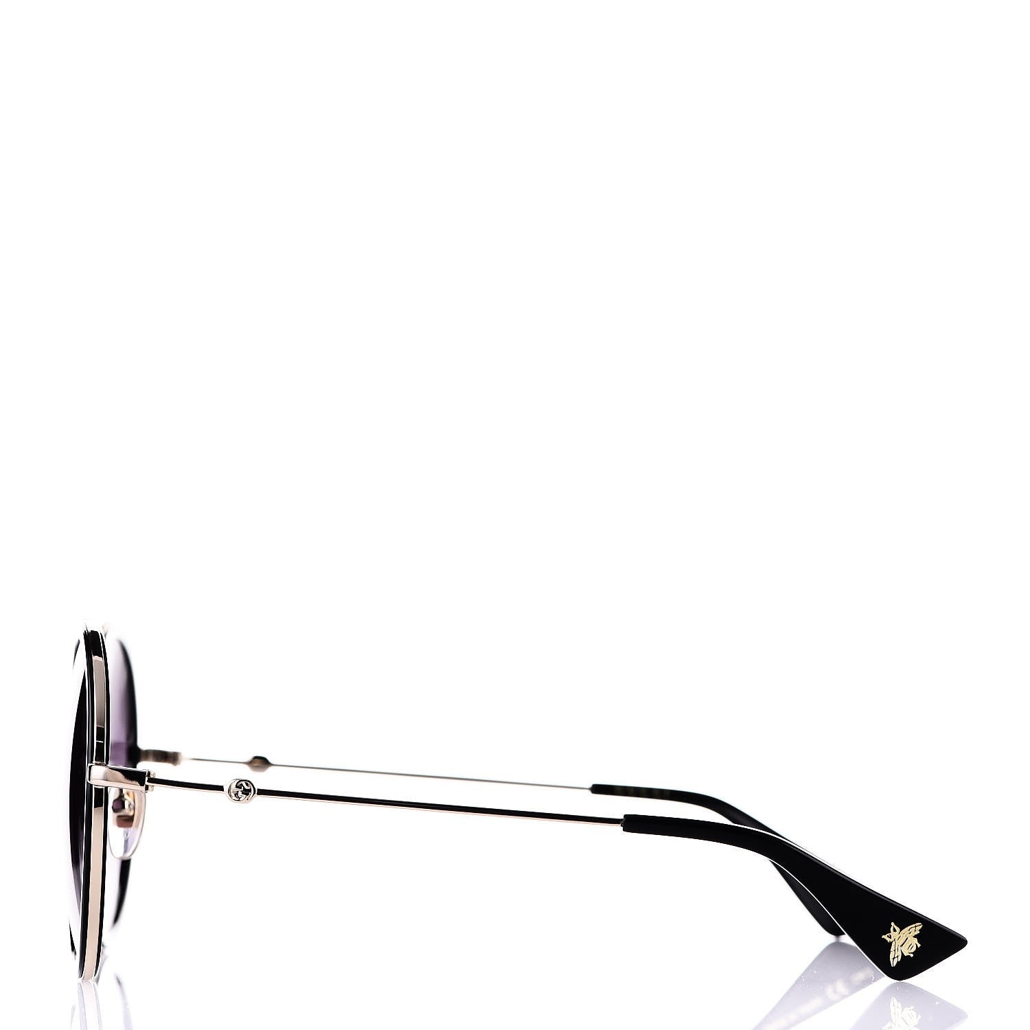 Gucci Round Frame Sunglasses GG0061S Black 3 of 8