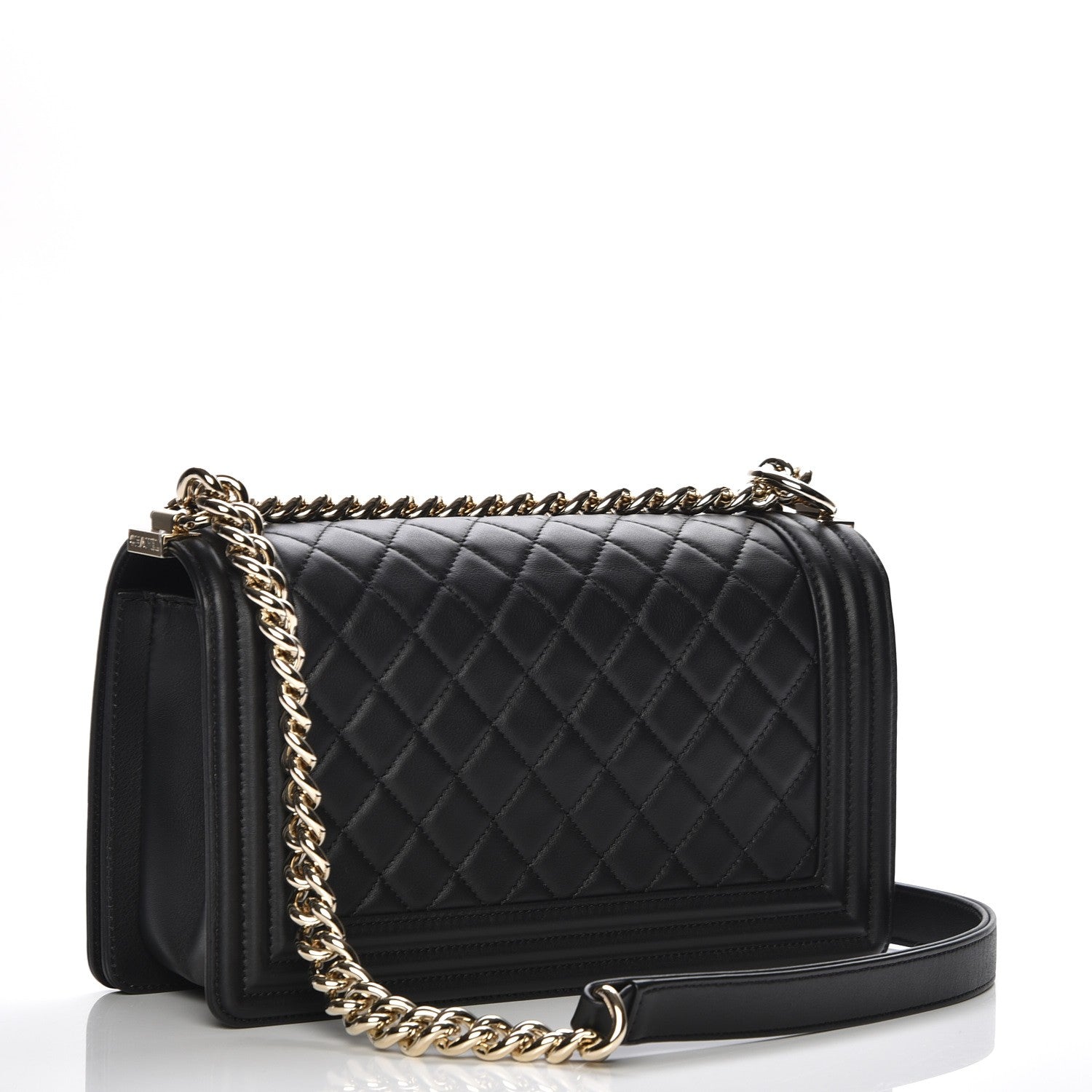 Chanel Calfskin Quilted Medium Boy Flap Black 3 of 7