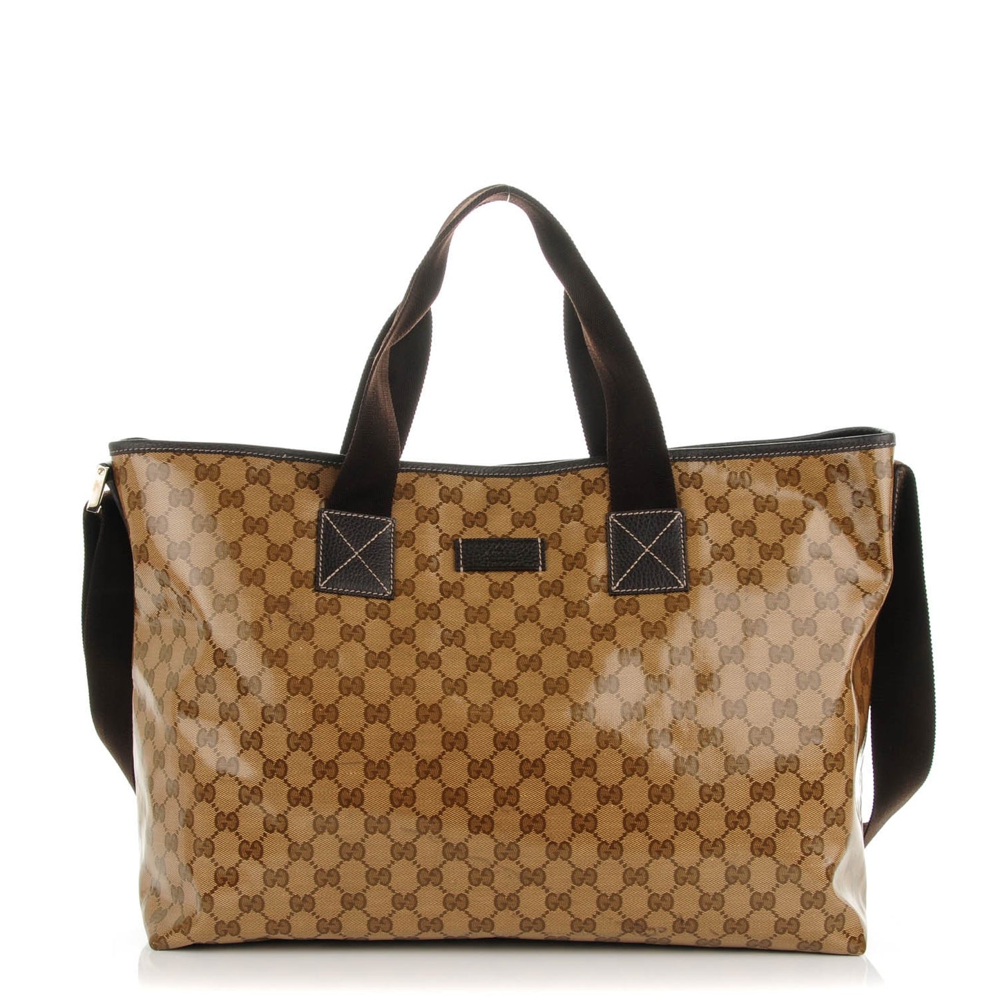 Crystal Monogram Travel Bag Brown