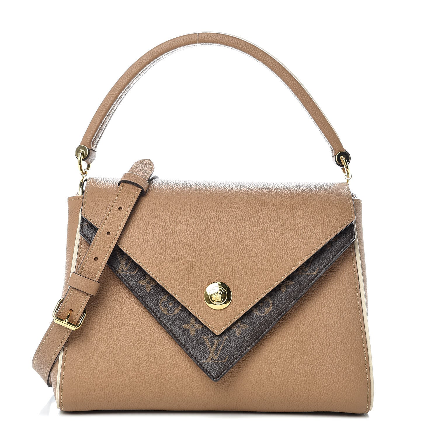 Louis Vuitton Grained Calfskin Monogram Double V Sesame 1 of 11