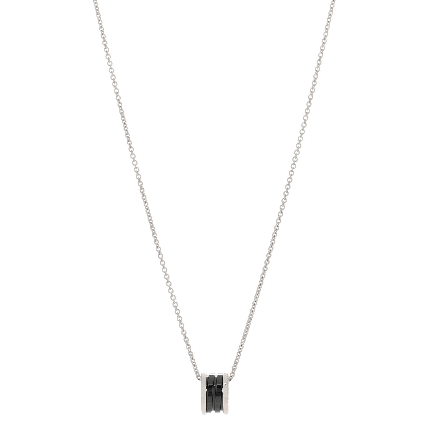 Bulgari Sterling Silver Ceramic Save The Children Pendant Necklace 1 of 3