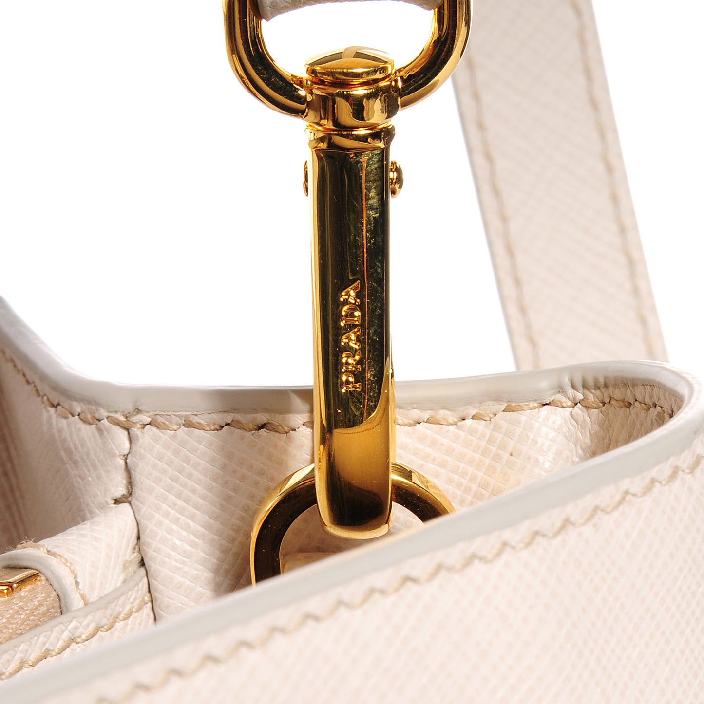 Saffiano Lux Medium Tote Talco