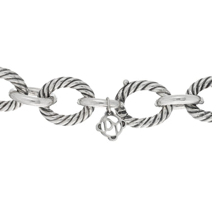 David Yurman Sterling Silver 16mm Large Oval Link Necklace 4 of 4