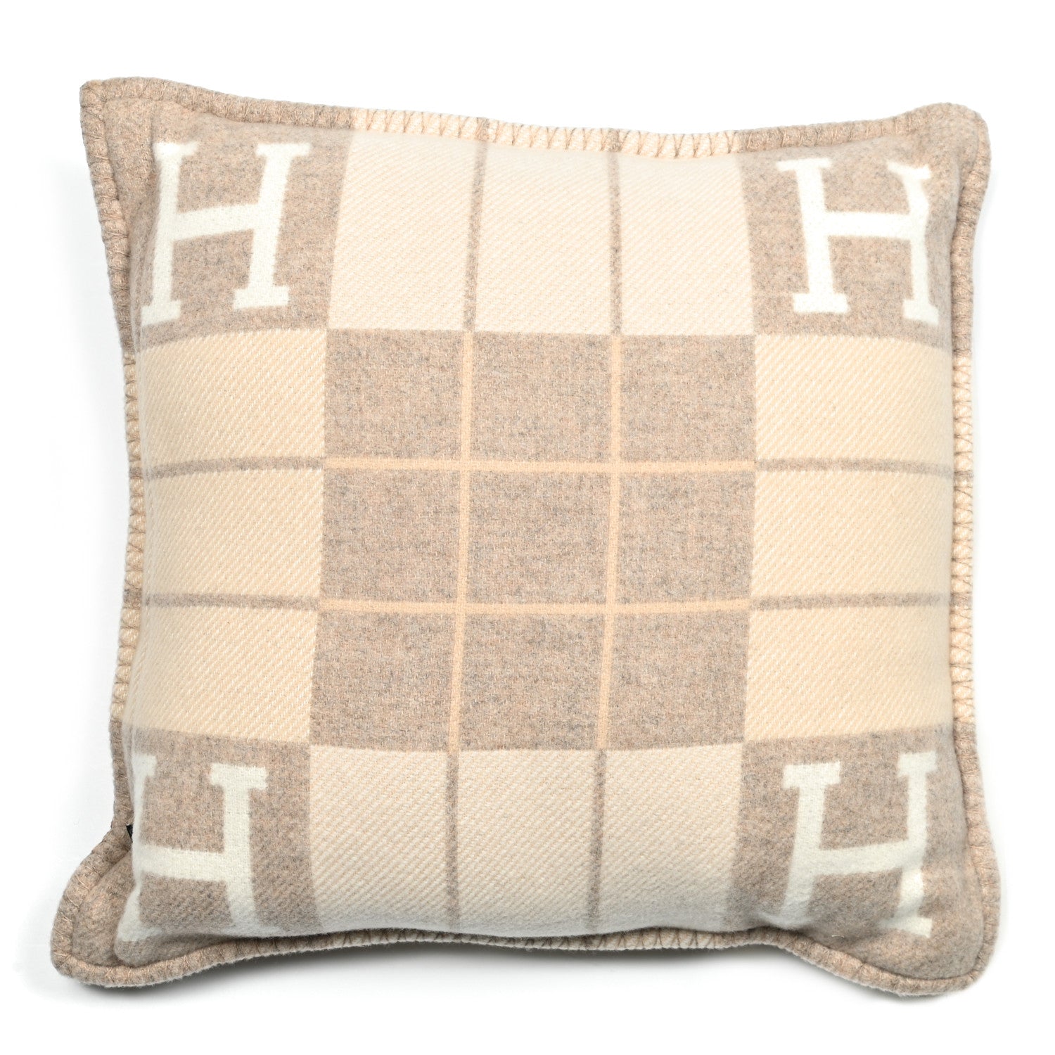 Hermes Wool Cashmere Avalon III Pillow PM Coco Camomille 2 of 3