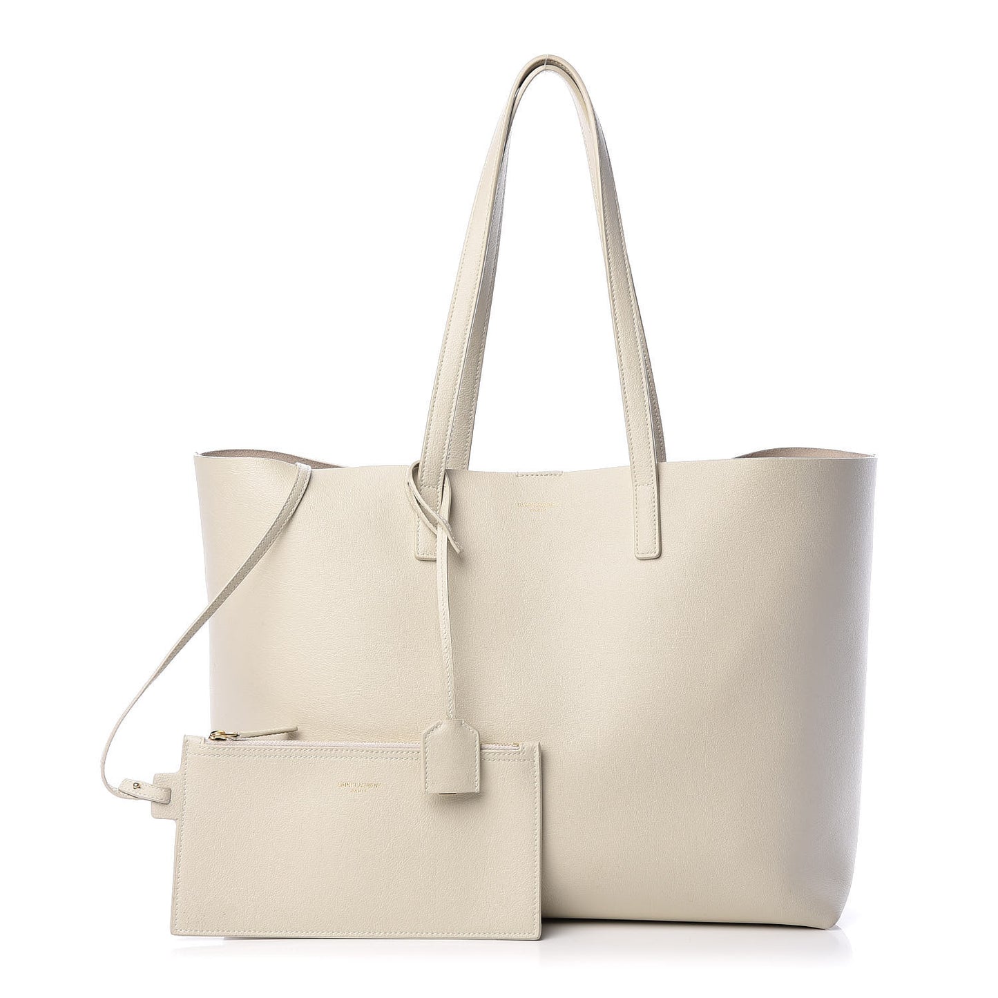 Calfskin Large Shopping Tote Porcellana
