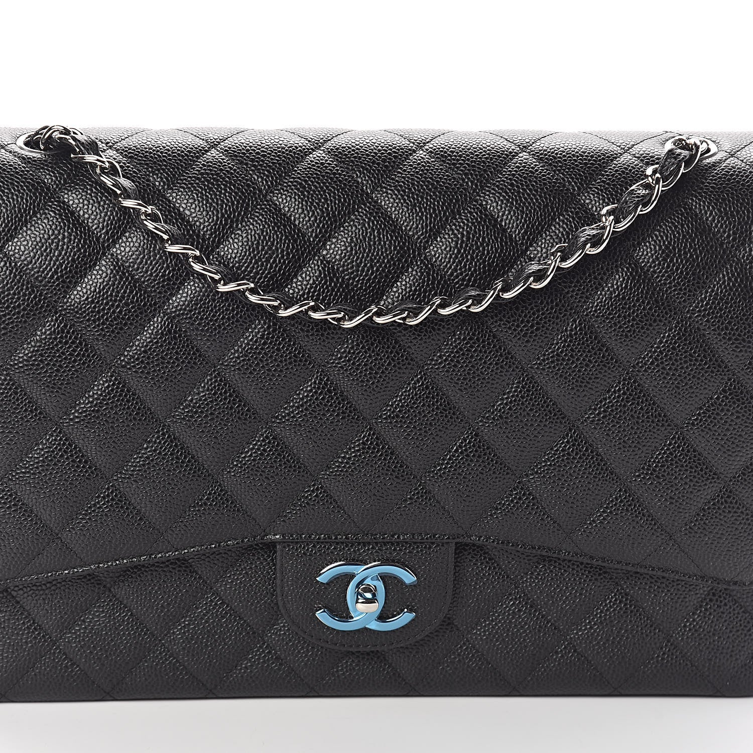 Chanel Caviar Quilted Maxi Double Flap Black 8 of 11