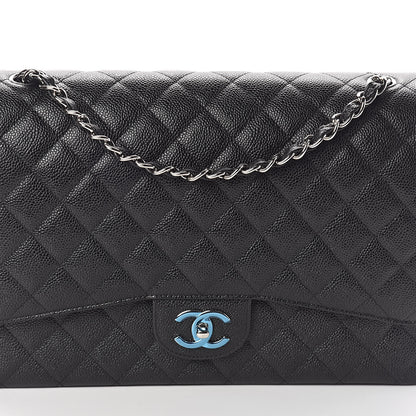 Chanel Caviar Quilted Maxi Double Flap Black 8 of 11