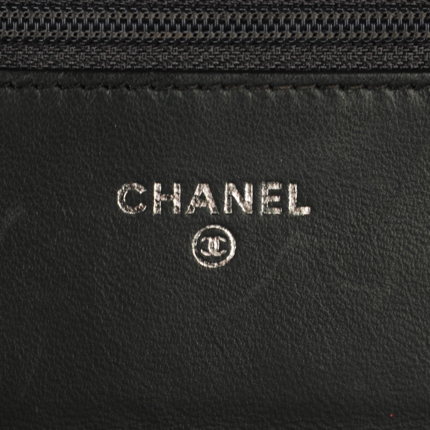 Chanel Lambskin Quilted Boy Wallet On Chain WOC Dark Grey 6 of 8