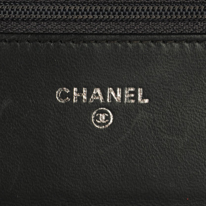 Chanel Lambskin Quilted Boy Wallet On Chain WOC Dark Grey 6 of 8