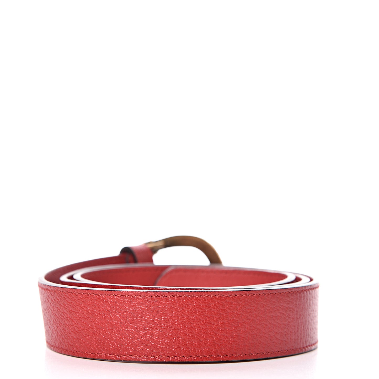 Textured Calfskin Dionysus 30mm Belt 95 38 Hibiscus Red