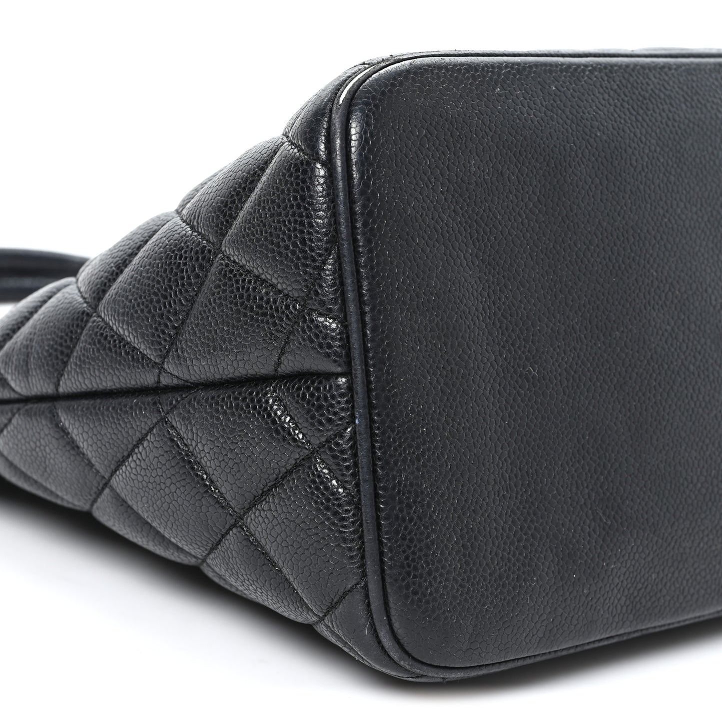 Caviar Quilted Medallion Tote Black