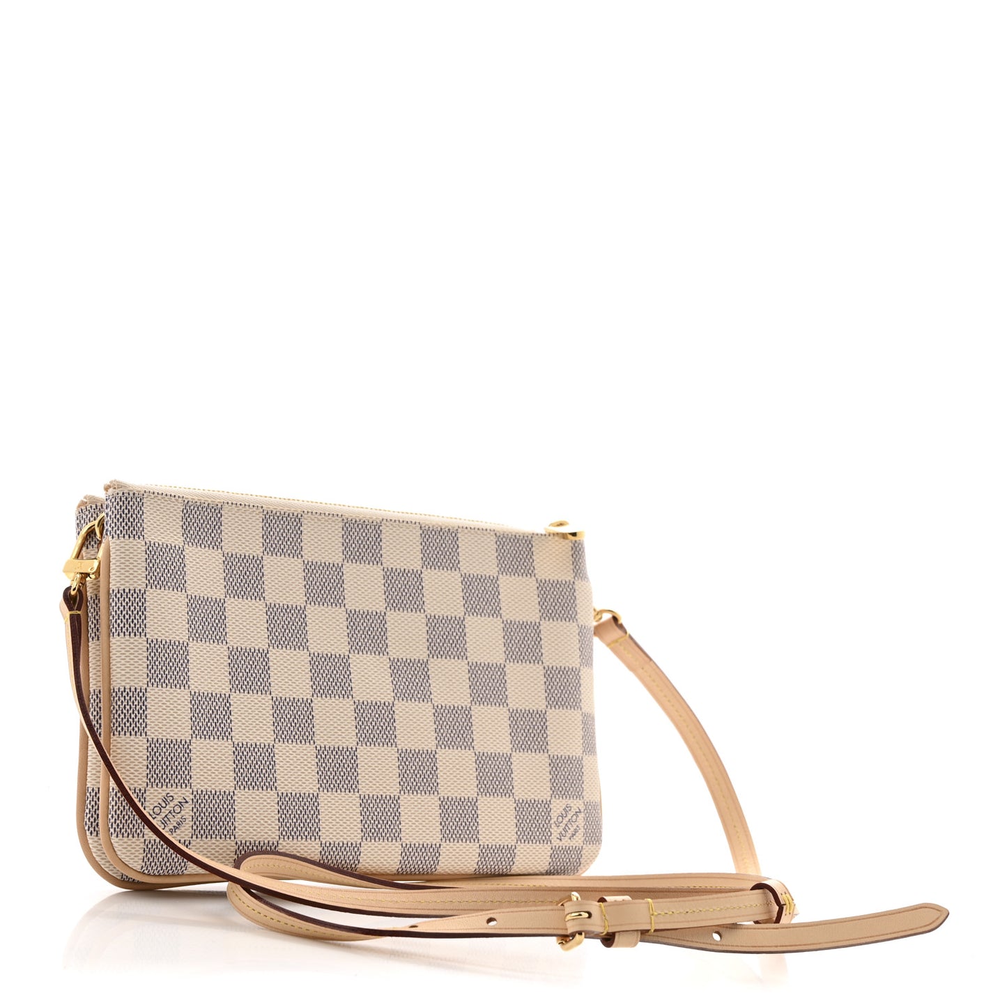 Damier Azur Double Zip Pochette