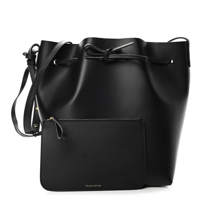 Mansur Gavriel Vegetable Tanned Calfskin Bucket Bag Black 1 of 5