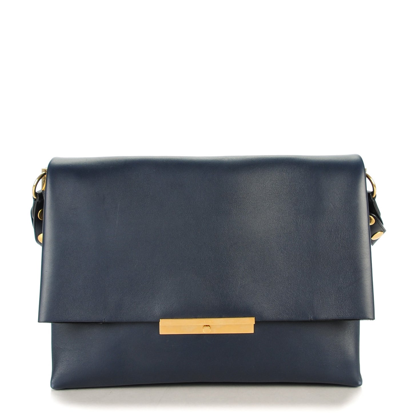Calfskin Blade Flap Navy