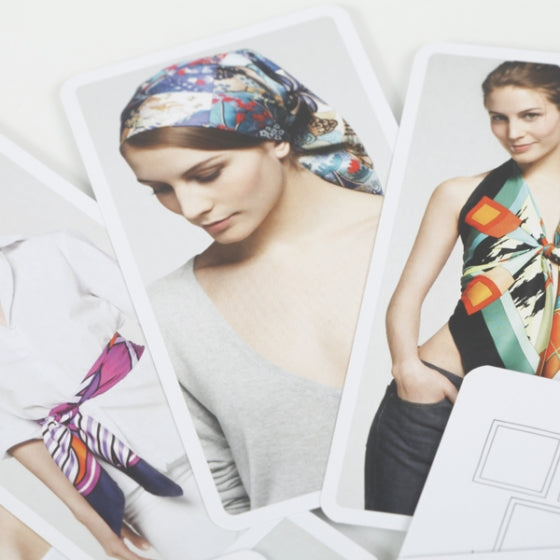 Hermes Knotting Cards Cartes A Nouer Carre Scarf Guide 2 of 6