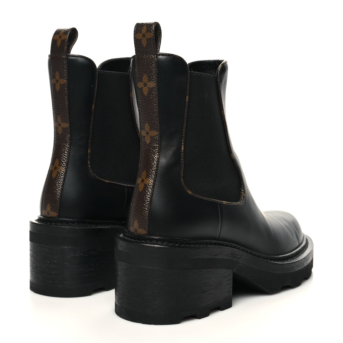 Calfskin Monogram Beaubourg Ankle Boots 38 Black
