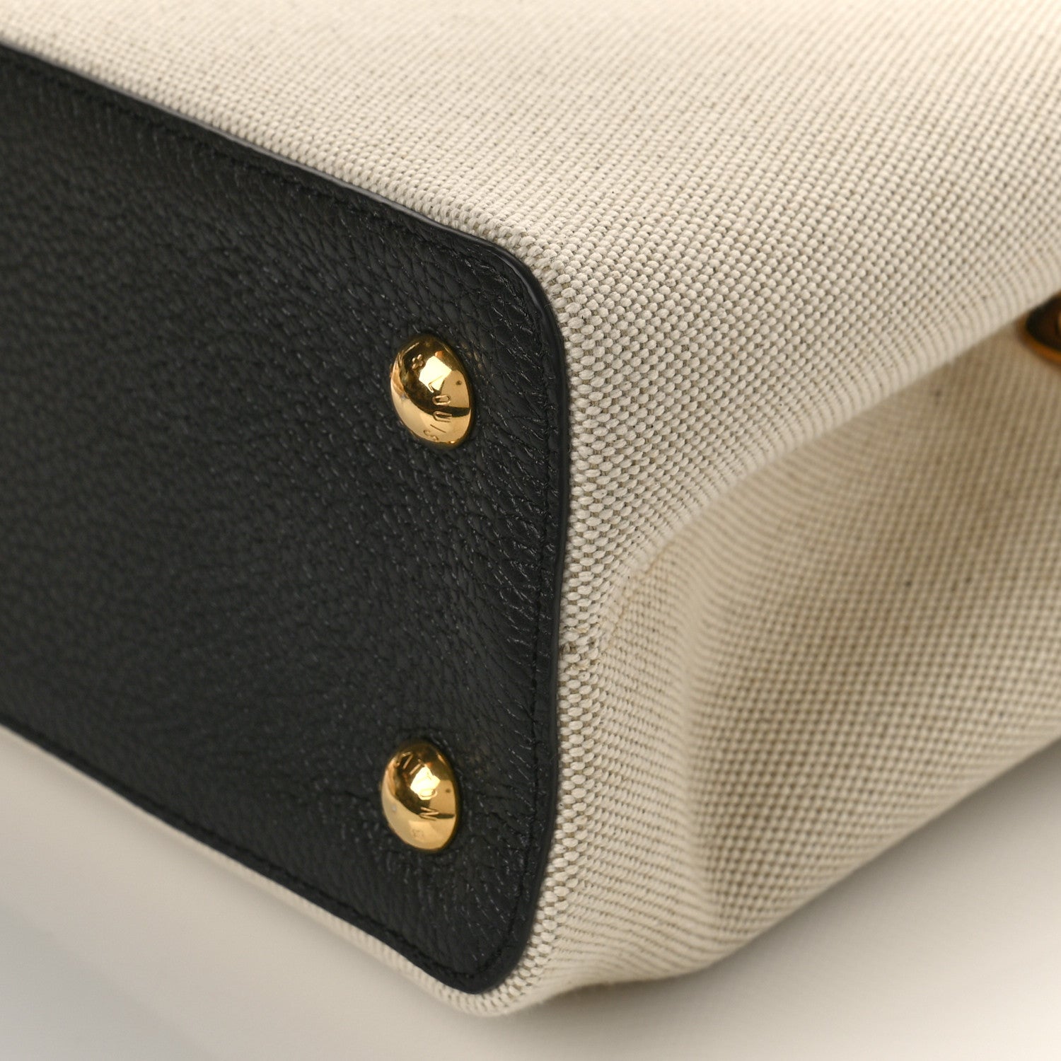 Louis Vuitton Canvas Taurillon Capucines MM Black 8 of 8