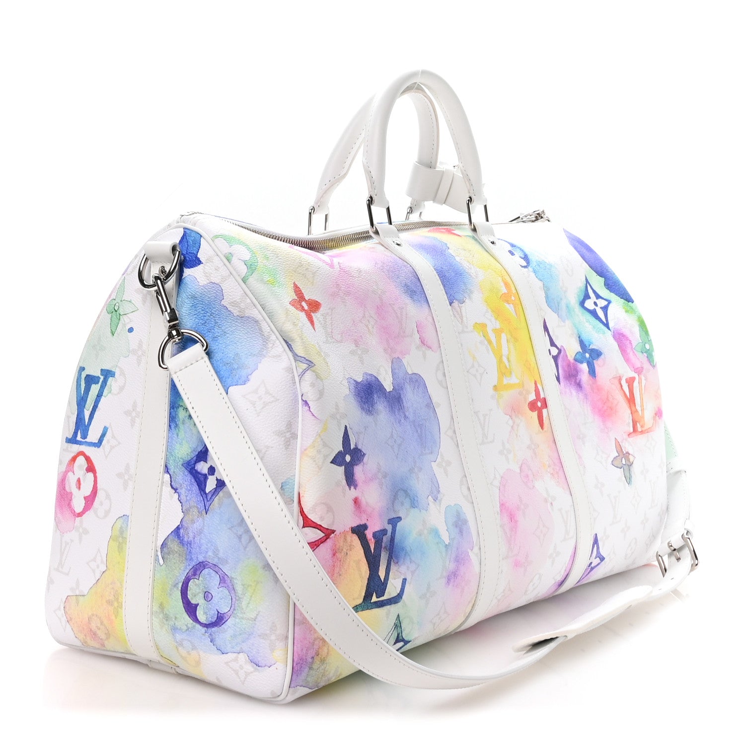 Louis Vuitton Monogram Watercolor Keepall Bandouliere 50 Multicolor 2 of 8