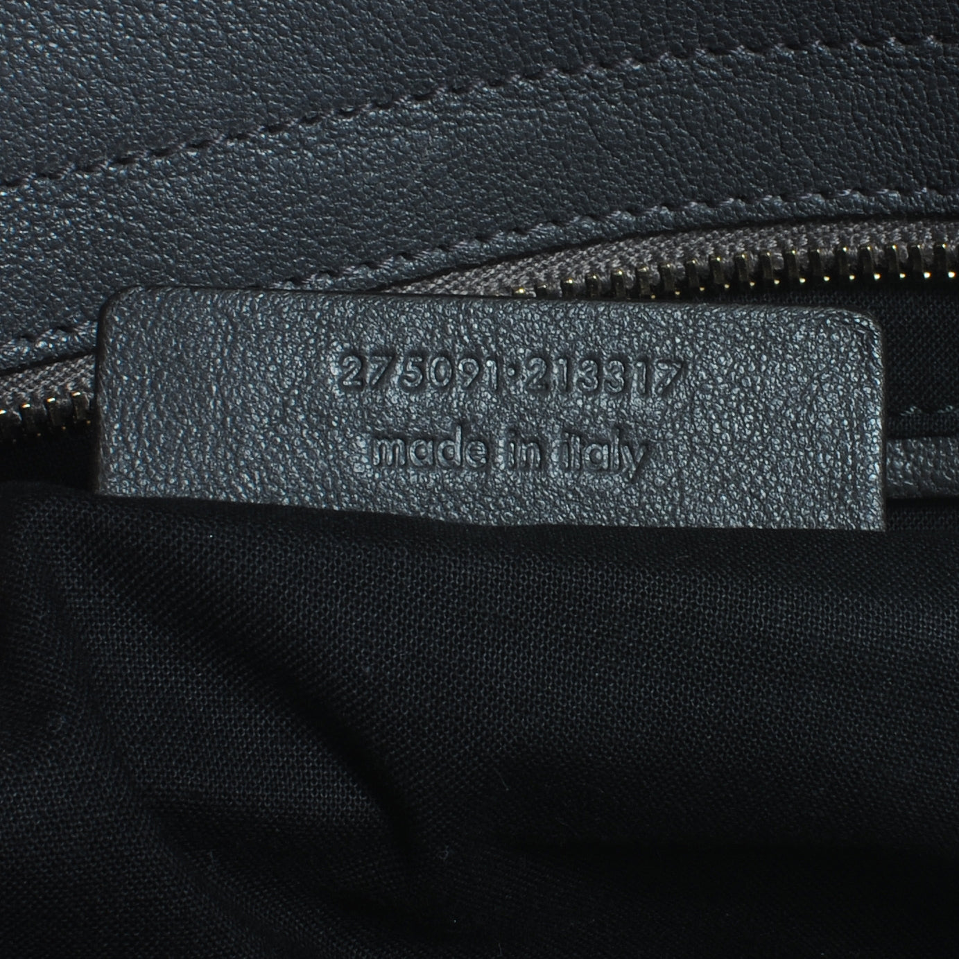 Leather Large Cabas Chyc Grey