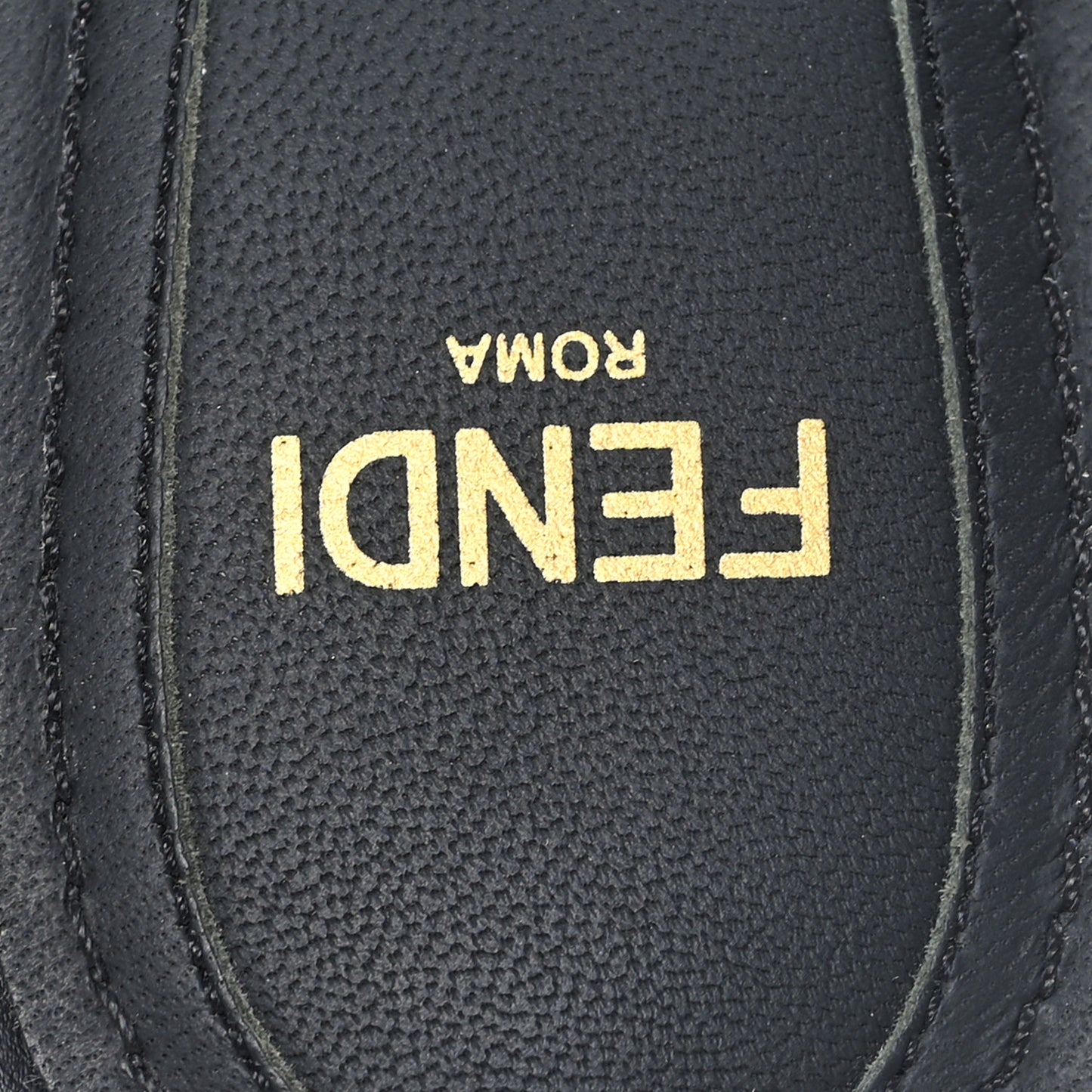 Calfskin Fendi First 95mm Slide Sandals 38 Black