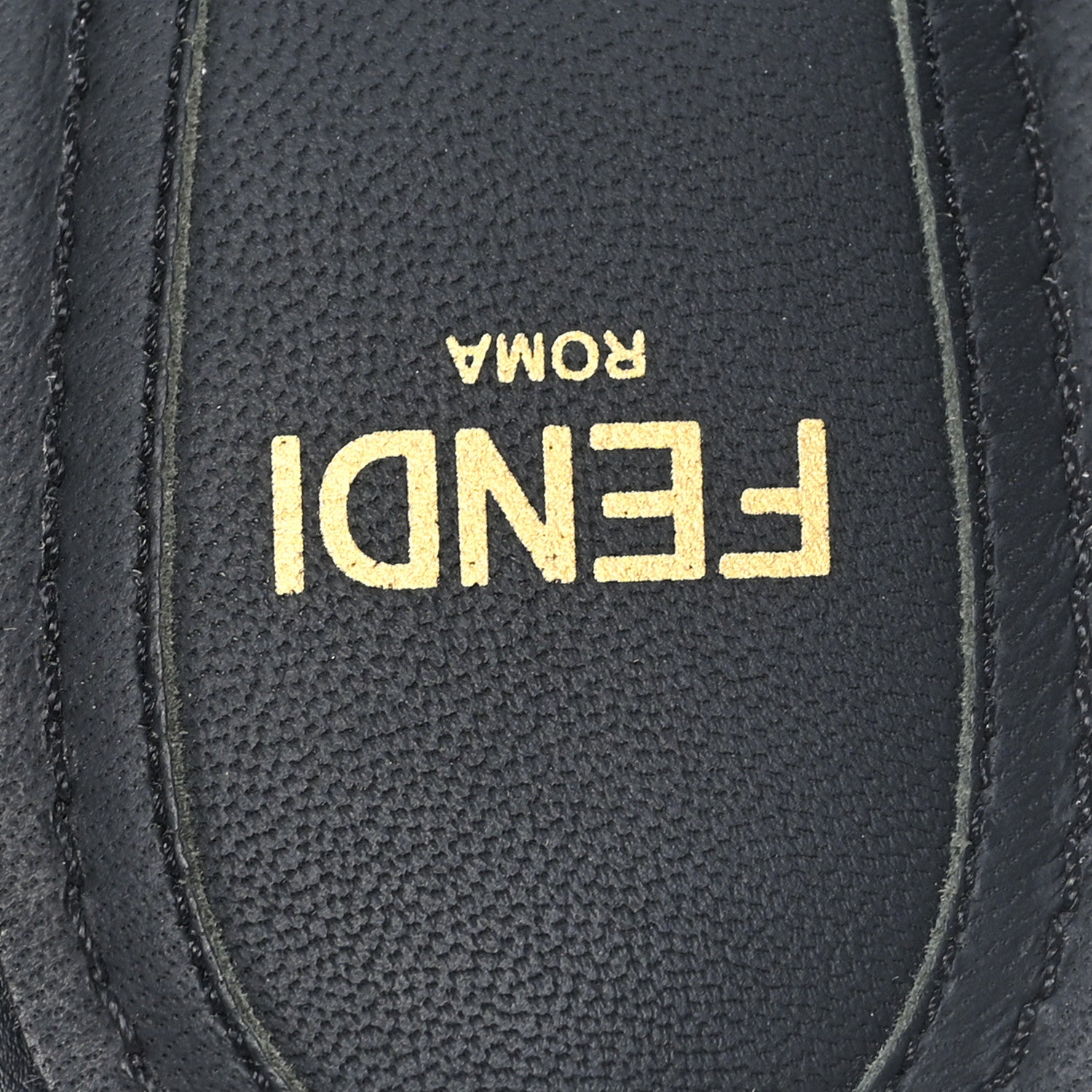 Fendi Calfskin Fendi First 95mm Slide Sandals 38 Black 8 of 9