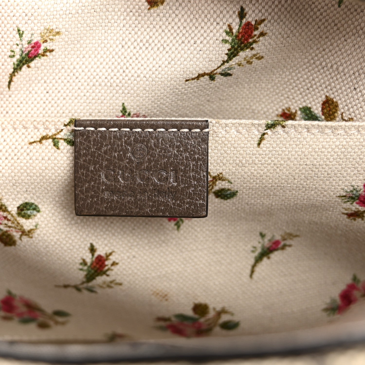 Gucci GG Supreme Monogram Web Neo Vintage Shoulder Bag Beige New Acero Crop 6 of 11