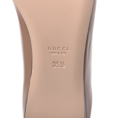 Gucci Malaga Kid Pearly GG Marmont Fringe Flats 35.5 Porcelain Rose 7 of 8