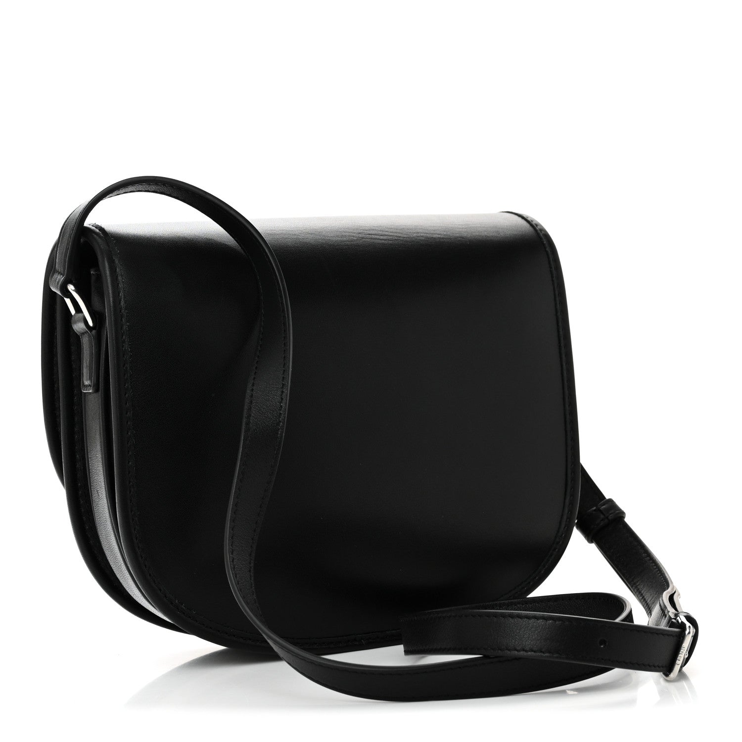 Celine Supple Calfskin Triomphe Medium Besace Black 3 of 9