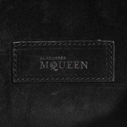 Alexander McQueen Metallic Lambskin Mini Heroine Chain Satchel Silver 6 of 8