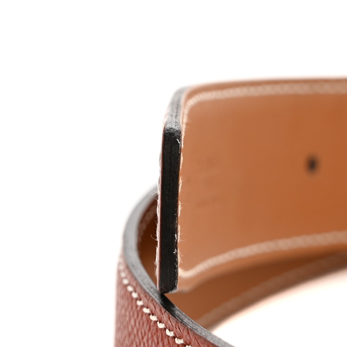 Epsom Tadelakt 32mm H Belt  85 Brique Gold
