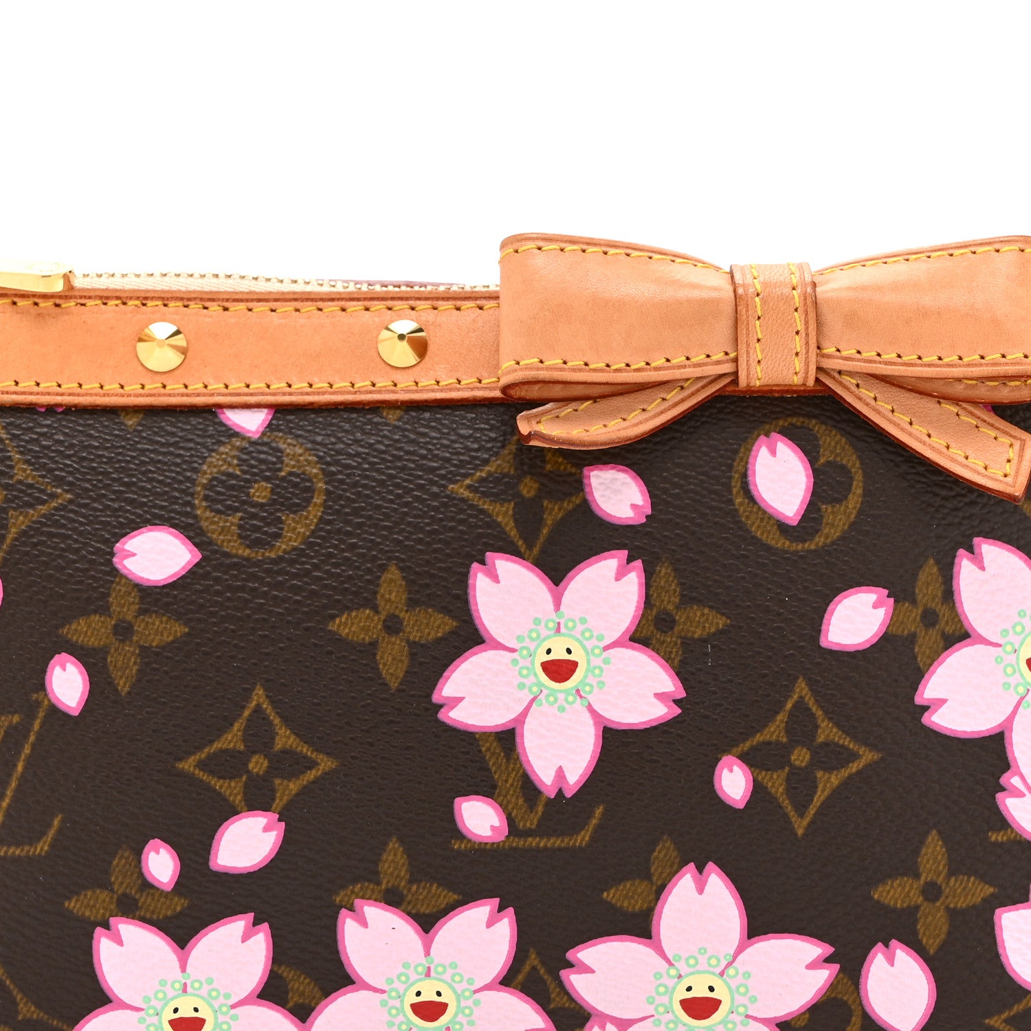 Louis Vuitton Monogram Cherry Blossom Pochette Accessories Brown 8 of 10