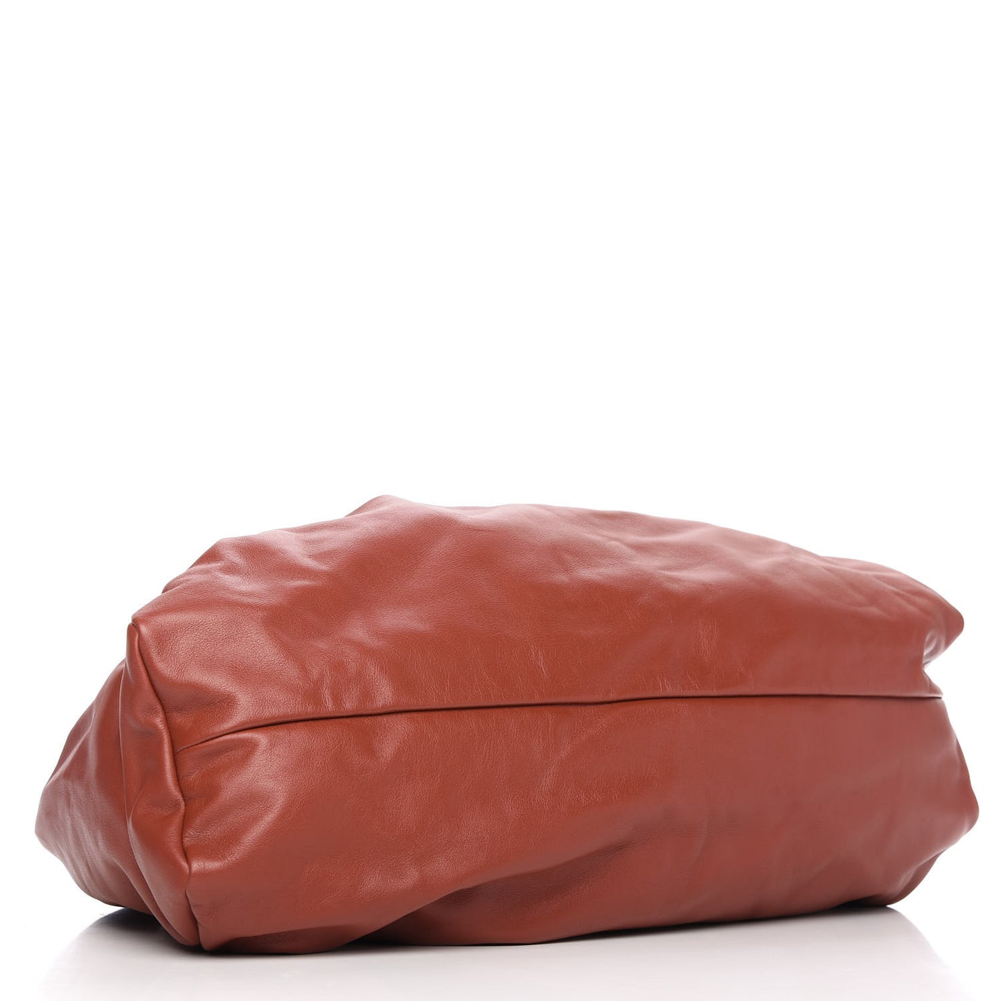 Smooth Butter Calfskin The Shoulder Pouch Rust