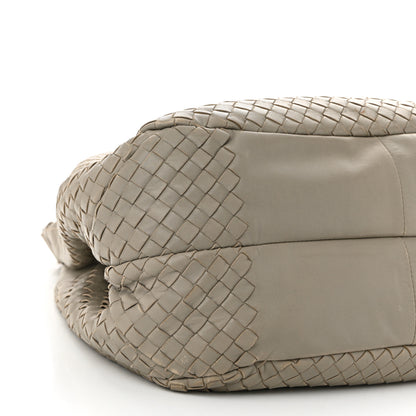Bottega Veneta Nappa Intrecciato Medium Campana Hobo Light Grey 9 of 15