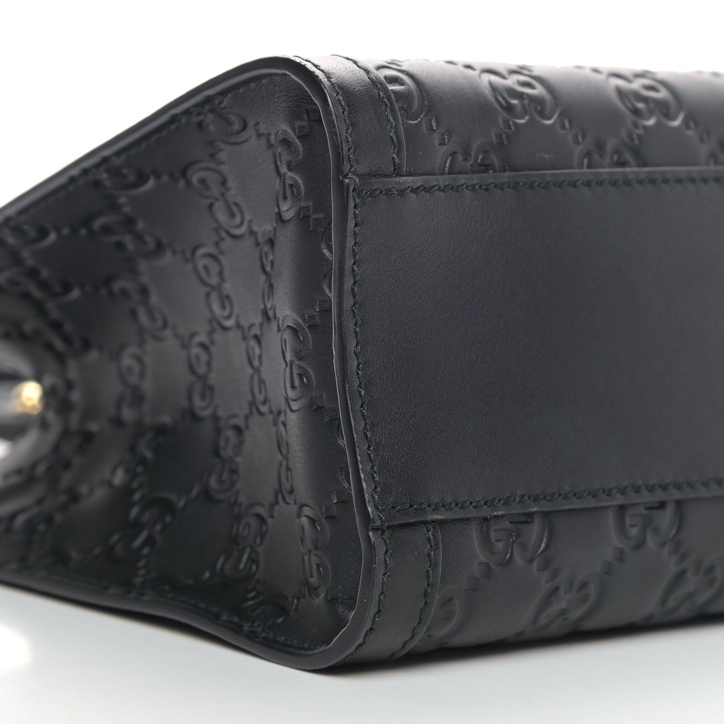 Guccissima Small Padlock Tote Black