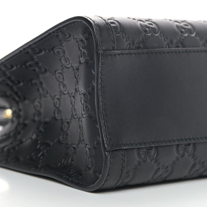 Gucci Guccissima Small Padlock Tote Black 8 of 9