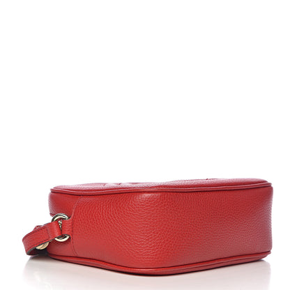 Gucci Pebbled Calfskin Small Soho Disco Bag Tabasco Red 4 of 13