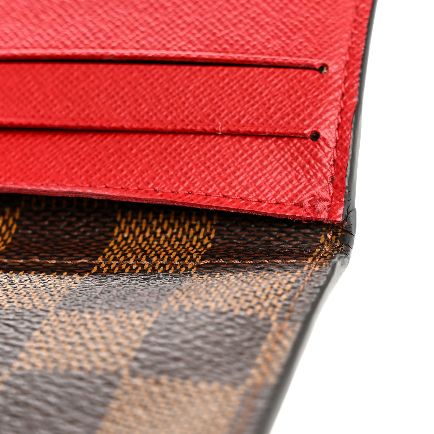 Louis Vuitton Damier Ebene Josephine Wallet Red 8 of 10