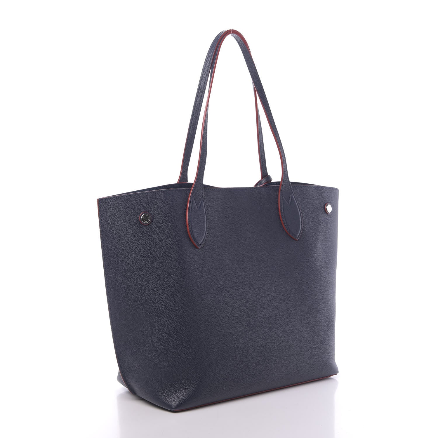Louis Vuitton Calfskin Lockme Go Tote Marine Rouge 3 of 9